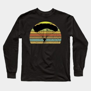 Base Jump - sunset design Long Sleeve T-Shirt